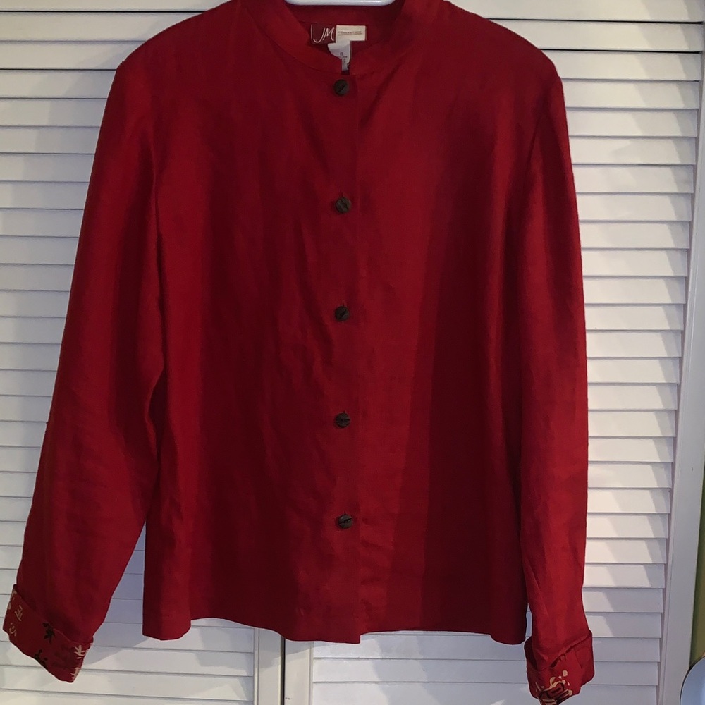 Jm collection vintage oriental style Button-down Jacket